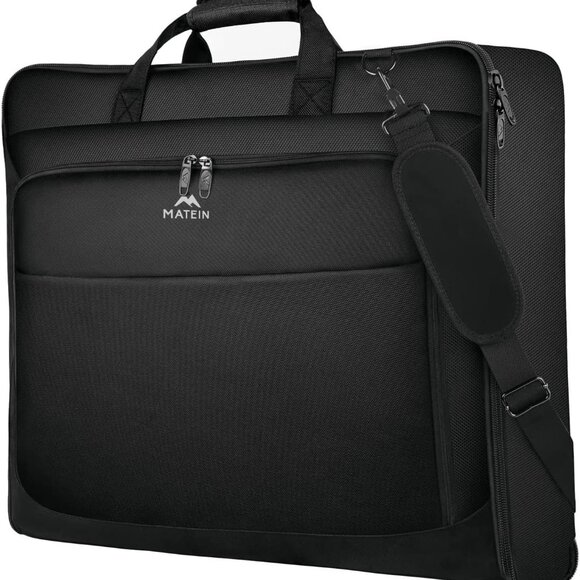 Garment Bag for Travel, Large Carry on Garment Bags with Strap for Business, Wat